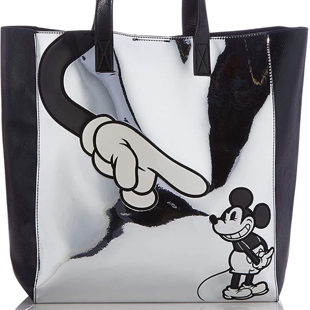 Mickey Mouse tote with attached zip pouch inside